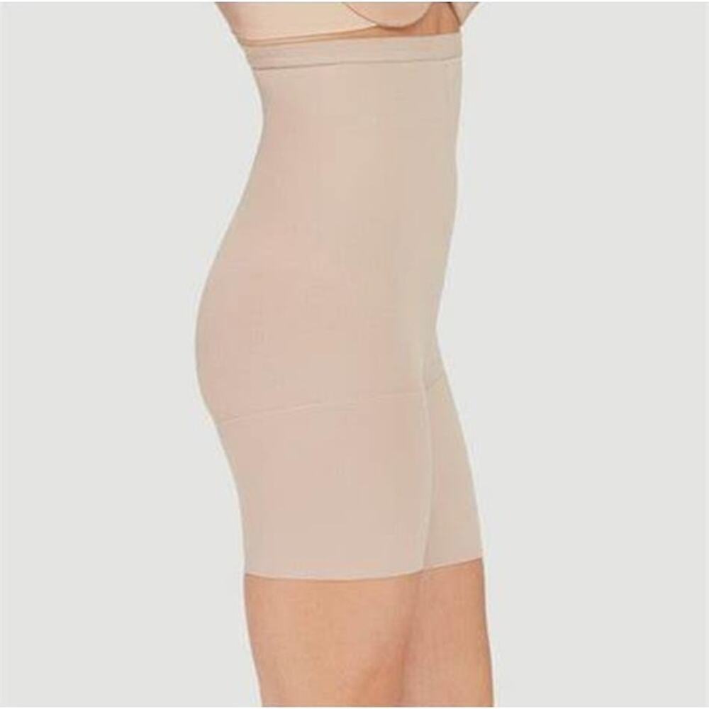 ASSETS BY SPANX High Waist Mid-Thigh Shaper Control Top Shorts Size 2 (S 4-6) - Picture 2 of 5